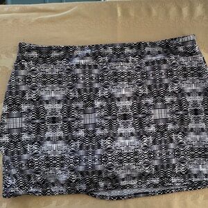 Soybu Monochrome Patterned Pencil Skirt